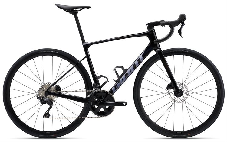 Giant Defy Advanced 2 Carbon Black <BR>- 2025 Carbon comfort racercykel